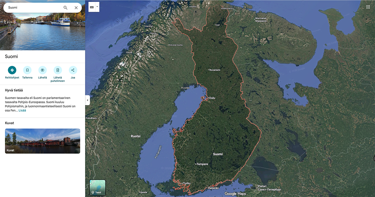 Suomi kartalla